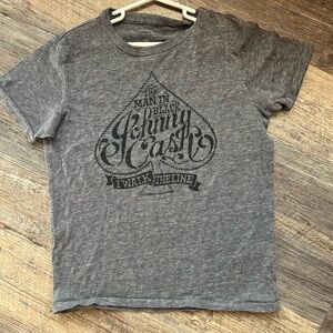 Lucky Brand Gray Johnny Cash Tee